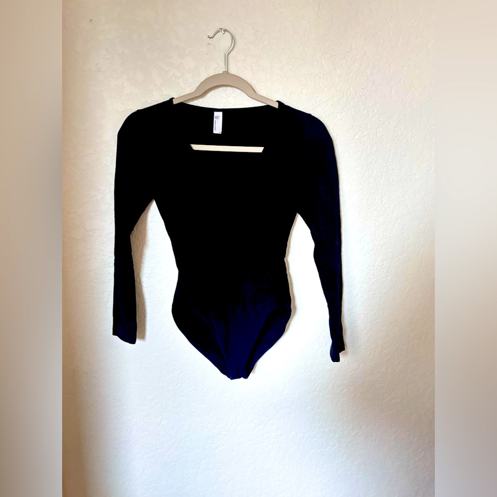Black long sleeve body suit